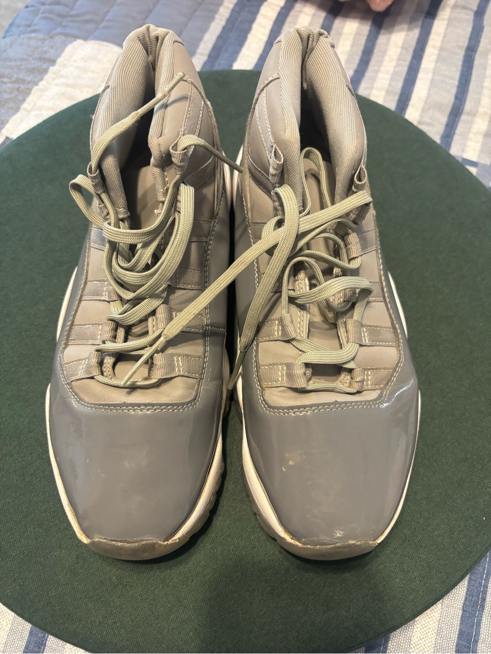 Jordan Men's Gray High-Top Sneakers